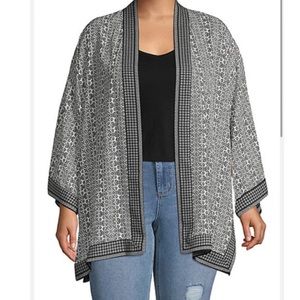 NWOT Printed Kimono Cardigan sz 2X